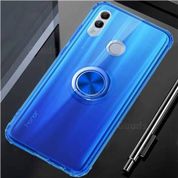 Anti-fall Invisible Press Bounce Ring Holder Phone Cover for Huawei Honor 10 Lite - Sapphire Blue