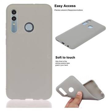 Soft Matte Silicone Phone Cover for Huawei Honor 10 Lite - Gray
