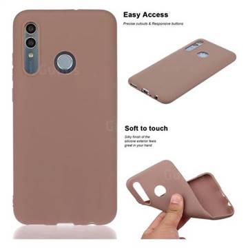 Soft Matte Silicone Phone Cover for Huawei Honor 10 Lite - Khaki