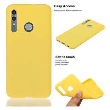 Soft Matte Silicone Phone Cover for Huawei Honor 10 Lite - Yellow