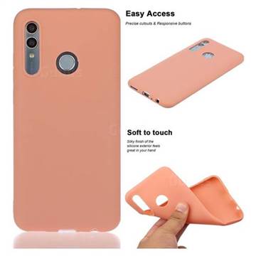 Soft Matte Silicone Phone Cover for Huawei Honor 10 Lite - Coral Orange