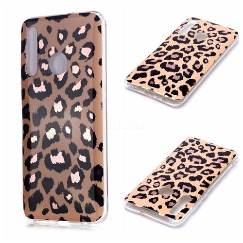 Leopard Galvanized Rose Gold Marble Phone Back Cover for Huawei Honor 10 Lite