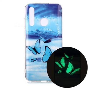 Flying Butterflies Noctilucent Soft TPU Back Cover for Huawei Honor 10 Lite