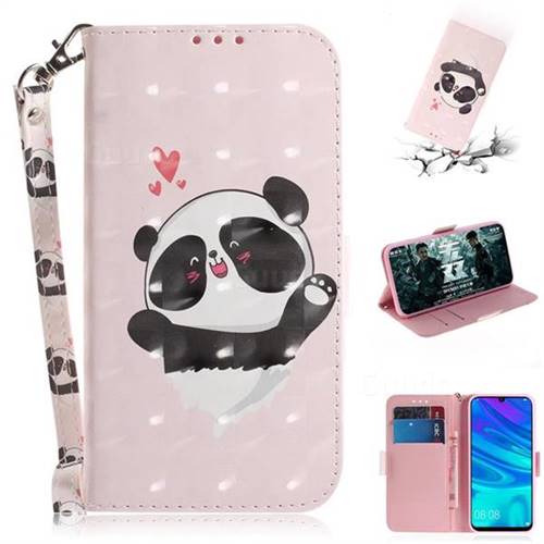 Heart Cat 3D Painted Leather Wallet Phone Case for Huawei Honor 10 Lite