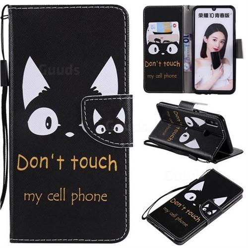 Cat Ears PU Leather Wallet Case for Huawei Honor 10 Lite