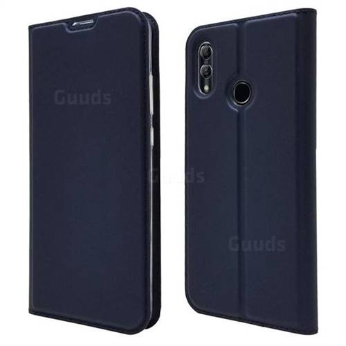 Ultra Slim Card Magnetic Automatic Suction Leather Wallet Case for Huawei Honor 10 Lite - Royal Blue