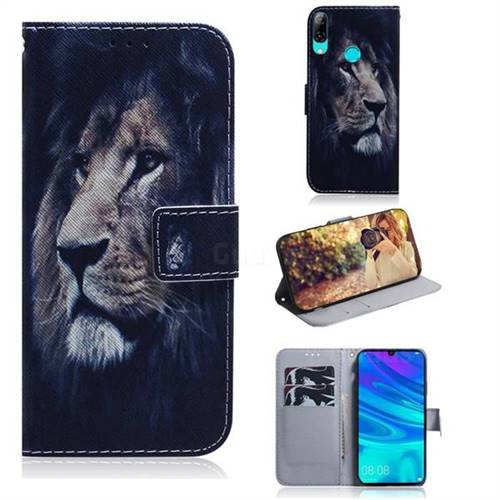 Lion Face PU Leather Wallet Case for Huawei Honor 10 Lite