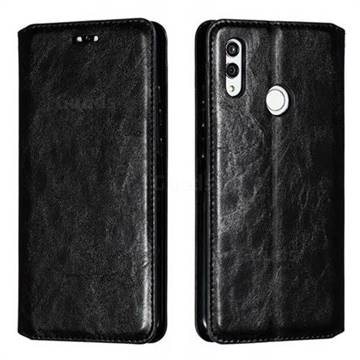 Retro Slim Magnetic Crazy Horse PU Leather Wallet Case for Huawei Honor 10 Lite - Black