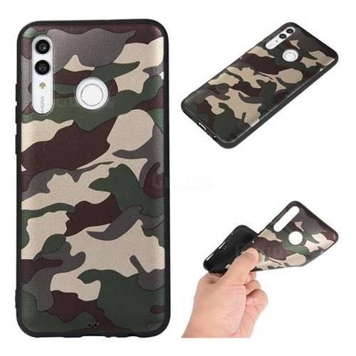 Camouflage Soft TPU Back Cover for Huawei Honor 10i - Gold Green