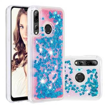 Dynamic Liquid Glitter Quicksand Sequins TPU Phone Case for Huawei Honor 10i - Blue