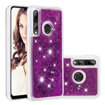 Dynamic Liquid Glitter Quicksand Sequins TPU Phone Case for Huawei Honor 10i - Purple