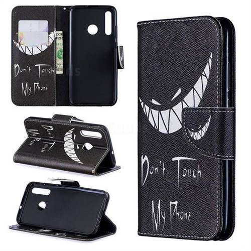 Crooked Grin Leather Wallet Case for Huawei Honor 10i