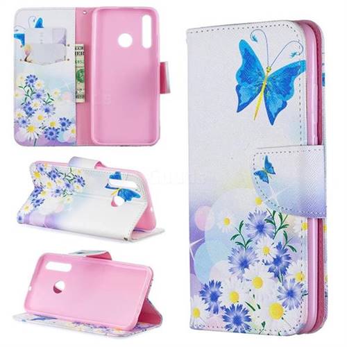 Butterflies Flowers Leather Wallet Case for Huawei Honor 10i