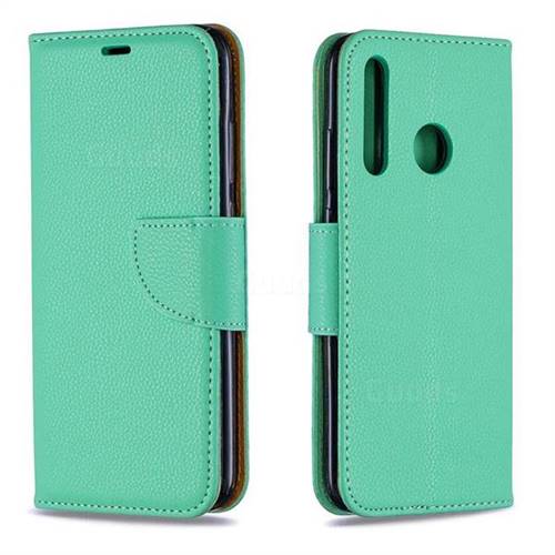 Classic Luxury Litchi Leather Phone Wallet Case for Huawei Honor 10i - Green