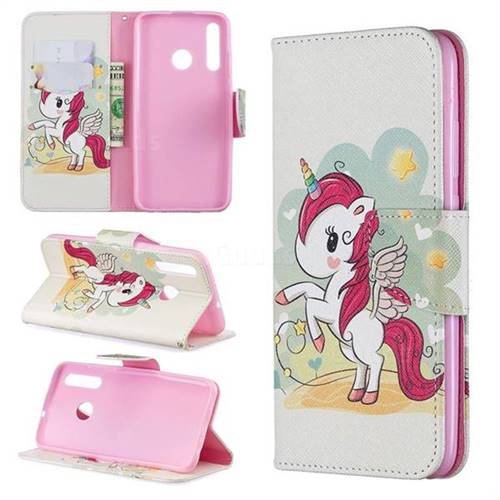 Cloud Star Unicorn Leather Wallet Case for Huawei Honor 10i