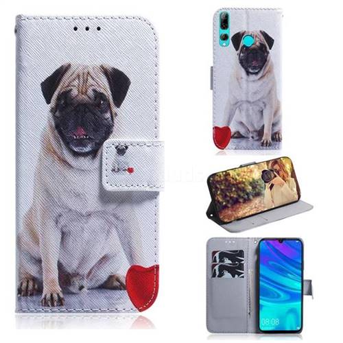 Pug Dog PU Leather Wallet Case for Huawei Honor 10i