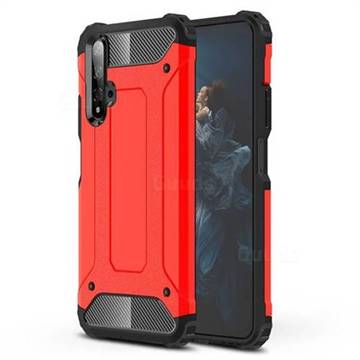 King Kong Armor Premium Shockproof Dual Layer Rugged Hard Cover for Huawei Honor 20 - Big Red
