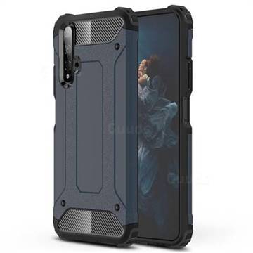 King Kong Armor Premium Shockproof Dual Layer Rugged Hard Cover for Huawei Honor 20 - Navy