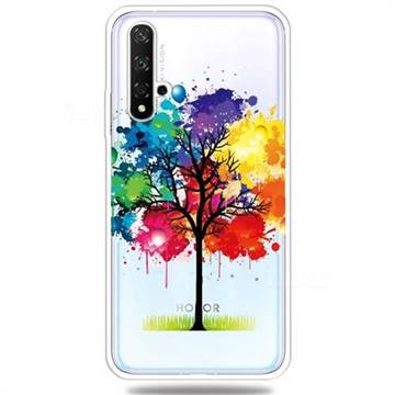 Oil Painting Tree Clear Varnish Soft Phone Back Cover for Huawei Honor 20