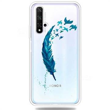 Feather Bird Super Clear Soft TPU Back Cover for Huawei Honor 20