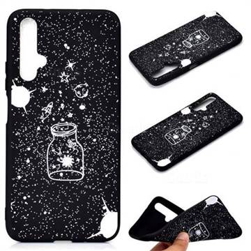 Travel The Universe Chalk Drawing Matte Black TPU Phone Cover for Huawei Honor 20