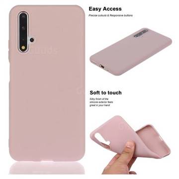 Soft Matte Silicone Phone Cover for Huawei Honor 20 - Lotus Color