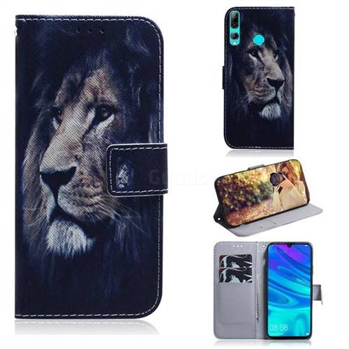 Lion Face PU Leather Wallet Case for Huawei Honor 20 Lite