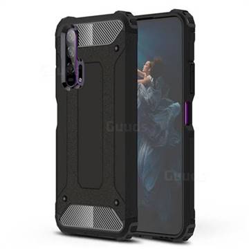 King Kong Armor Premium Shockproof Dual Layer Rugged Hard Cover for Huawei Honor 20 Pro - Black Gold