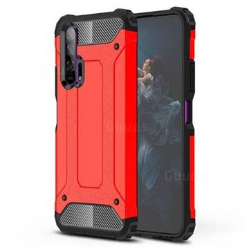 King Kong Armor Premium Shockproof Dual Layer Rugged Hard Cover for Huawei Honor 20 Pro - Big Red