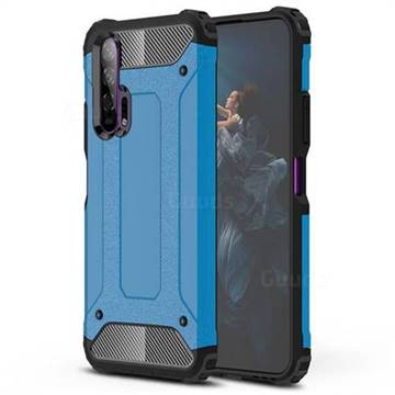 King Kong Armor Premium Shockproof Dual Layer Rugged Hard Cover for Huawei Honor 20 Pro - Sky Blue