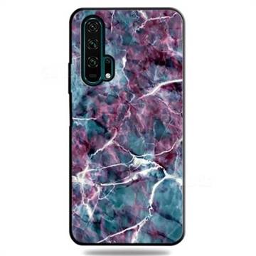 Marble 3D Embossed Relief Black TPU Cell Phone Back Cover for Huawei Honor 20 Pro