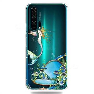 Mermaid Clear Varnish Soft Phone Back Cover for Huawei Honor 20 Pro