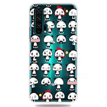Mini Panda Clear Varnish Soft Phone Back Cover for Huawei Honor 20 Pro