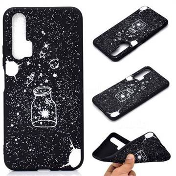 Travel The Universe Chalk Drawing Matte Black TPU Phone Cover for Huawei Honor 20 Pro