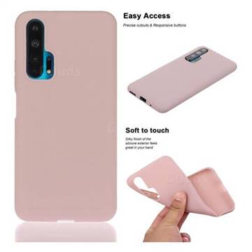 Soft Matte Silicone Phone Cover for Huawei Honor 20 Pro - Lotus Color