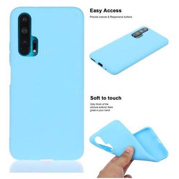 Soft Matte Silicone Phone Cover for Huawei Honor 20 Pro - Sky Blue