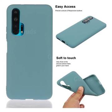 Soft Matte Silicone Phone Cover for Huawei Honor 20 Pro - Lake Blue