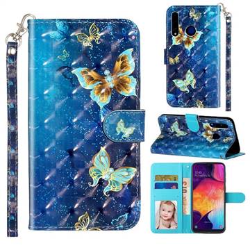 Rankine Butterfly 3D Leather Phone Holster Wallet Case for Huawei Honor 20i
