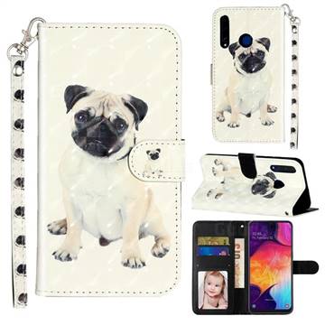 Pug Dog 3D Leather Phone Holster Wallet Case for Huawei Honor 20i