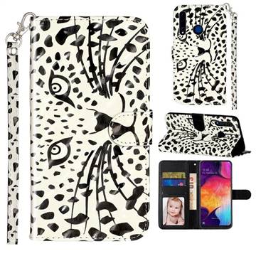 Leopard Panther 3D Leather Phone Holster Wallet Case for Huawei Honor 20i