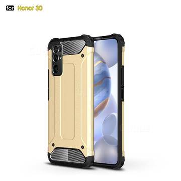 King Kong Armor Premium Shockproof Dual Layer Rugged Hard Cover for Huawei Honor 30 - Champagne Gold
