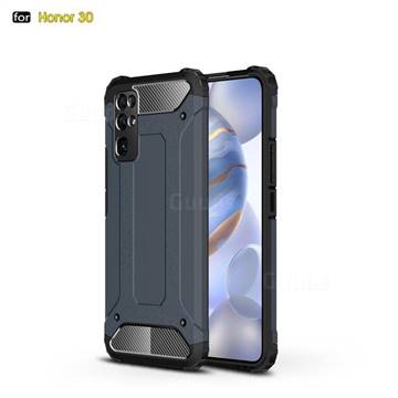 King Kong Armor Premium Shockproof Dual Layer Rugged Hard Cover for Huawei Honor 30 - Navy