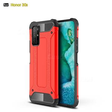 King Kong Armor Premium Shockproof Dual Layer Rugged Hard Cover for Huawei Honor 30s - Big Red
