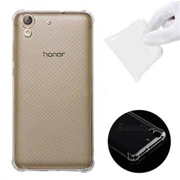 Anti-fall Clear Soft Back Cover for Huawei Honor 5A - Transparent