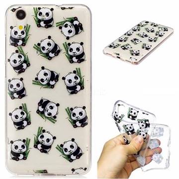 Cute Panda Super Clear Soft TPU Back Cover for Huawei Honor 5A