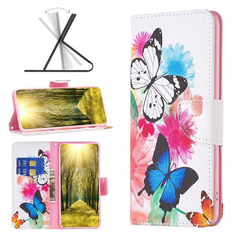 Vivid Flying Butterflies Leather Wallet Case for Huawei Honor 60