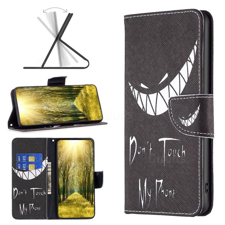 Crooked Grin Leather Wallet Case for Huawei Honor 60 Pro