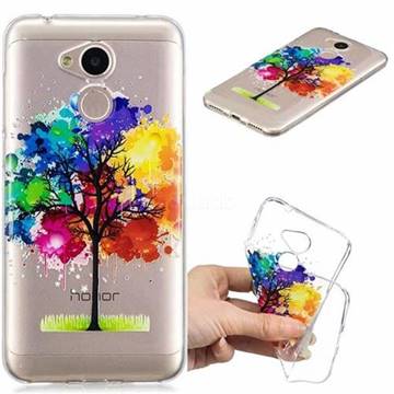 Oil Painting Tree Clear Varnish Soft Phone Back Cover for Huawei Honor 6A