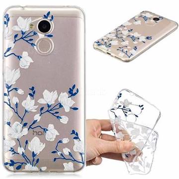 Magnolia Flower Clear Varnish Soft Phone Back Cover for Huawei Honor 6A
