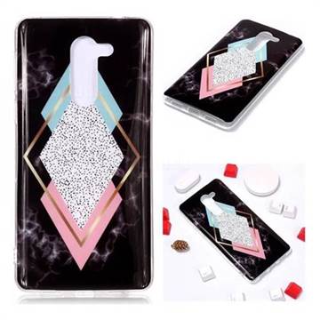 Black Diamond Soft TPU Marble Pattern Phone Case for Huawei Honor 6X Mate9 Lite